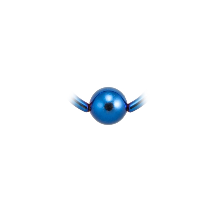 blaue piercing klemmkugel